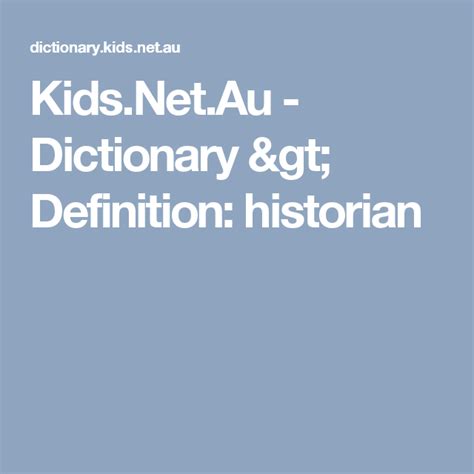 Kids Net Au Dictionary Definition Wording Au Words For Kids - Au Words For Kids