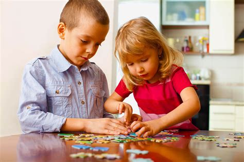 kids playing with puzzles