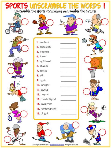 Kids Sports Printables Print Activities Sports Worksheets For Preschool - Sports Worksheets For Preschool