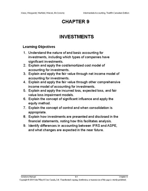 Read Online Kieso Intermediate Accounting Solutions Chapter 9 