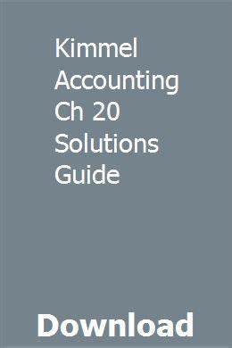 Read Kimmel Accounting Solutions 