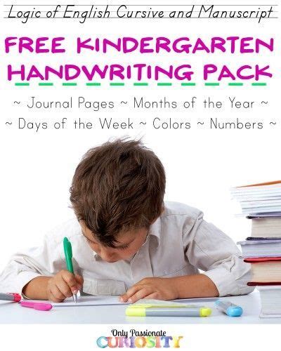 Kindergarten Basics Copywork And Journaling Printable Pack Kindergarten Copywork - Kindergarten Copywork
