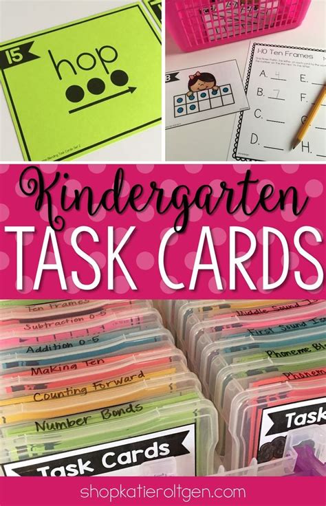 Kindergarten Card   Kindergarten Task Card Bundle Katie Roltgen Teaching - Kindergarten Card