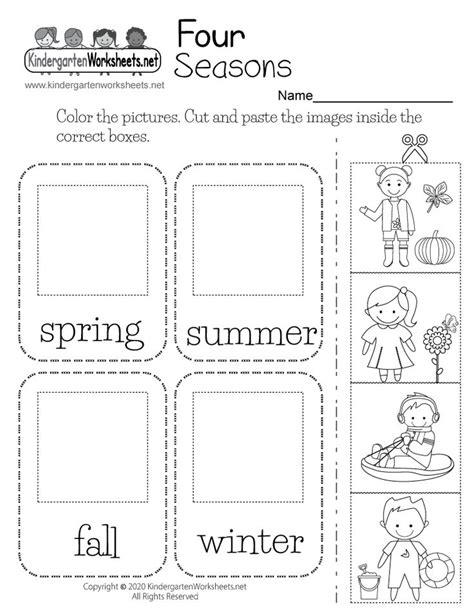 Kindergarten Counting Worksheets Four Seasons A Wellspring Seasons Worksheets Kindergarten - Seasons Worksheets Kindergarten