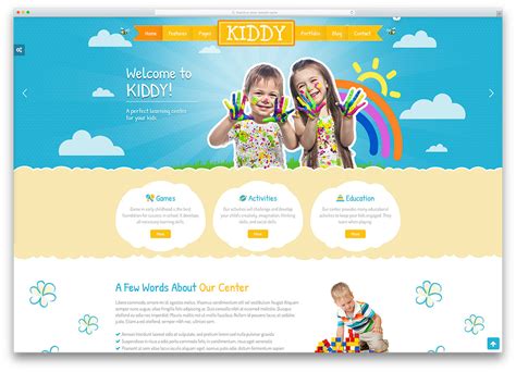 Kindergarten Education Theme Buy Wordpress Templates Kindergarten Theme - Kindergarten Theme