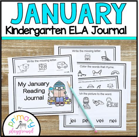 Kindergarten Ela January Reading Journal Primary Playground Kindergarten Journals - Kindergarten Journals