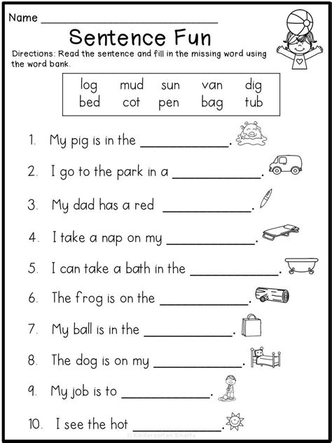 Kindergarten English   Kindergarten English Language Arts Standards And Activities At - Kindergarten English