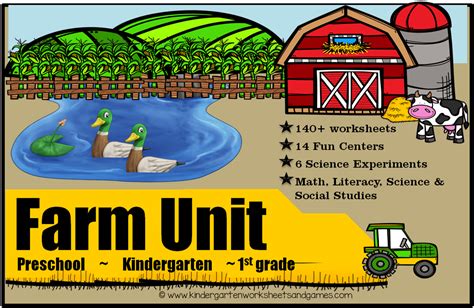 Kindergarten Farm Theme Math Science Amp Worksheets Farm Kindergarten - Farm Kindergarten