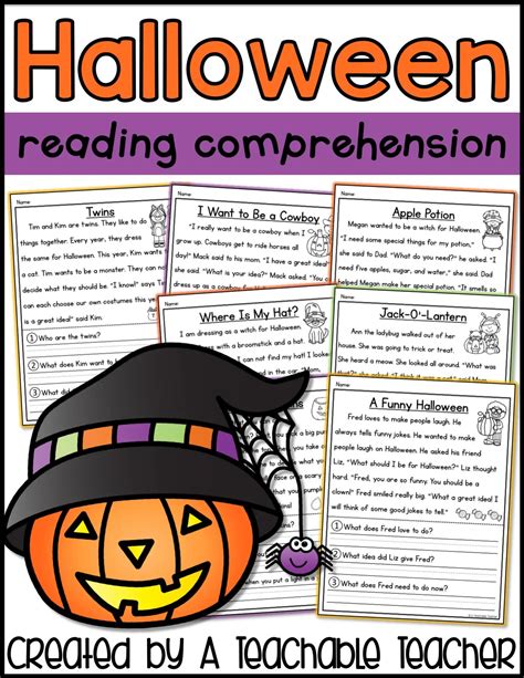 Kindergarten Halloween Reading Worksheets Amp Teaching Resources Tpt Kindergarten Halloween Worksheet Reading - Kindergarten Halloween Worksheet Reading