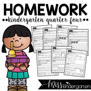 Kindergarten Homework Packets Quarter Four Kindergarten Homework Packet - Kindergarten Homework Packet