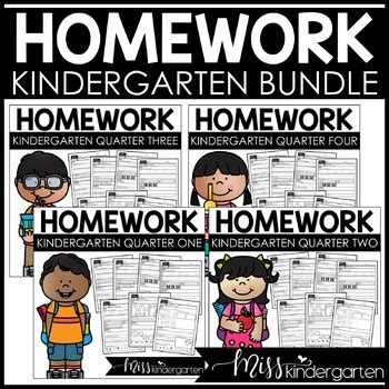 Kindergarten Homework Weekly Homework Packets Bundle Kindergarten Homework Packet - Kindergarten Homework Packet