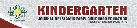 Kindergarten Journal Of Islamic Early Childhood Education Kindergarten Education - Kindergarten Education