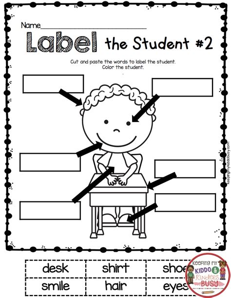 Kindergarten Labeling Worksheet Tpt Kindergarten Labeling Worksheets - Kindergarten Labeling Worksheets