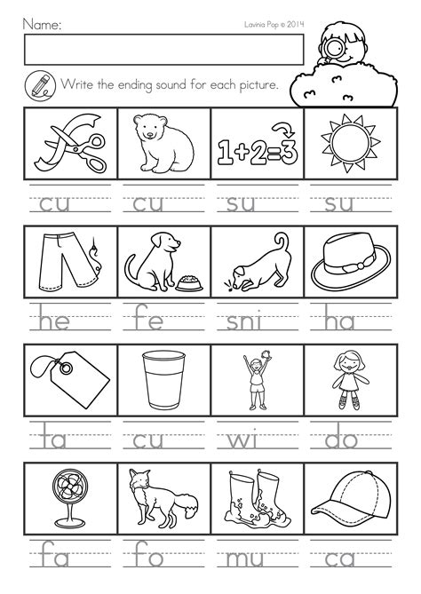 Kindergarten Language Arts Worksheets Tutoring Hour Kindergarten Language - Kindergarten Language
