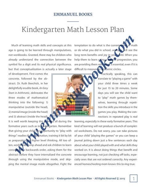 Kindergarten Lesson Plan All Subjects Catholic Homeschool Kindergarten Lesson Plans - Homeschool Kindergarten Lesson Plans