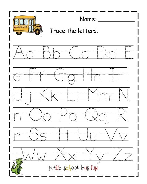 Kindergarten Letter Tracing Letter Tracing Worksheets Letter Tracing Worksheet  Kindergarten - Letter Tracing Worksheet, Kindergarten