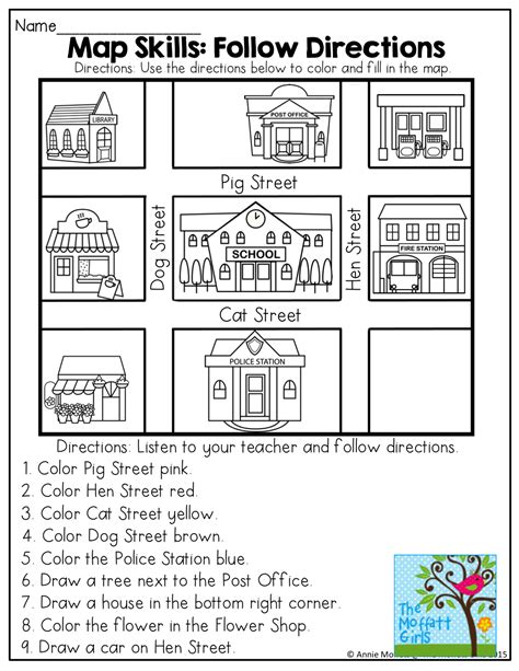 Kindergarten Map Worksheets Teachervision Map Worksheet For Kindergarten - Map Worksheet For Kindergarten