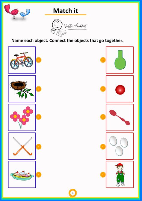 Kindergarten Matching Worksheets Free Online Printable Pdfs Cuemath Matching Kindergarten - Matching Kindergarten