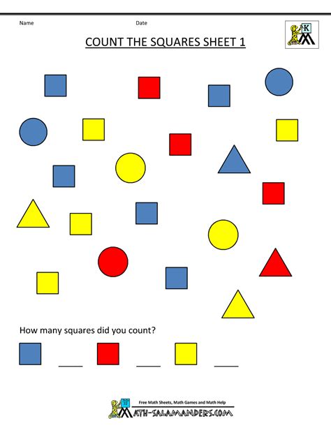 Kindergarten Math Worksheets Kindergarten Squares And Rectangles Worksheet - Kindergarten Squares And Rectangles Worksheet