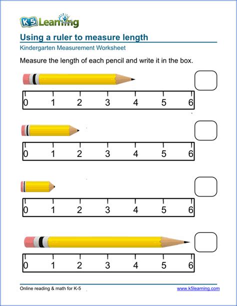 Kindergarten Measurement Worksheets Superstar Worksheets Measuring Worms Worksheet - Measuring Worms Worksheet