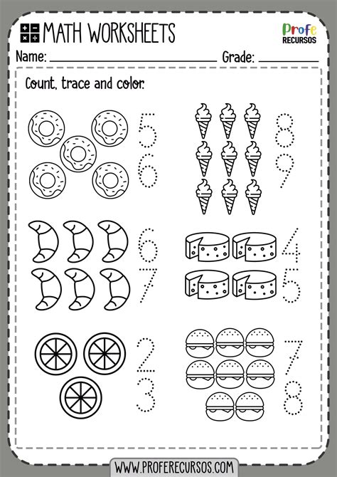 Kindergarten Number Worksheets Counting Tracing Coloring Kindergarten Trace Worksheet - Kindergarten Trace Worksheet