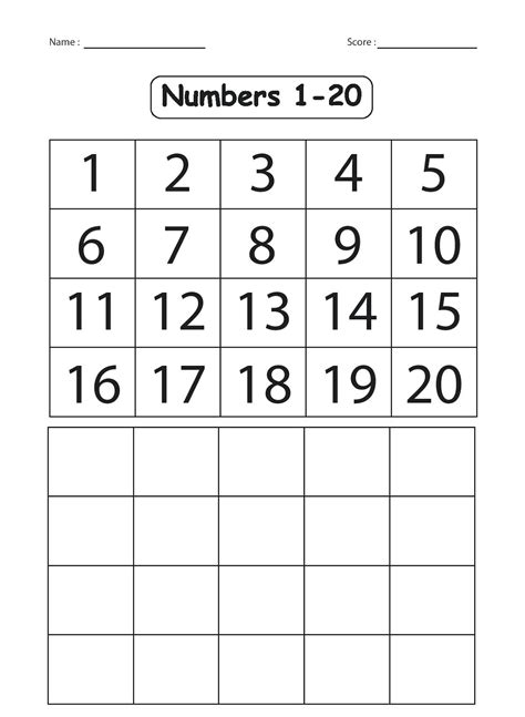 Kindergarten Numbers 0 To 20 Worksheets And Activities Kindergarten 0 20 Worksheet - Kindergarten 0-20 Worksheet
