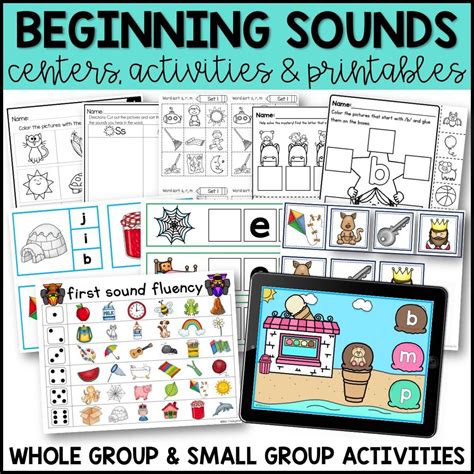 Kindergarten Phonics Centers Beginning Middle And Ending Sounds Middle Sounds  Kindergarten Worksheet - Middle Sounds- Kindergarten Worksheet