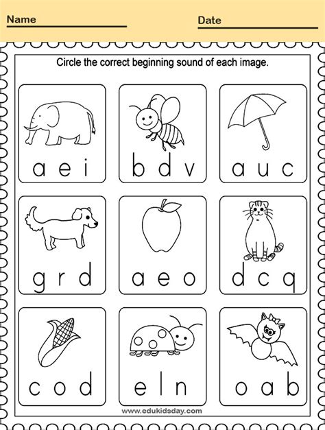Kindergarten Phonics Worksheet 8211 Missmernagh Com Kindergarten Reading Sheets - Kindergarten Reading Sheets