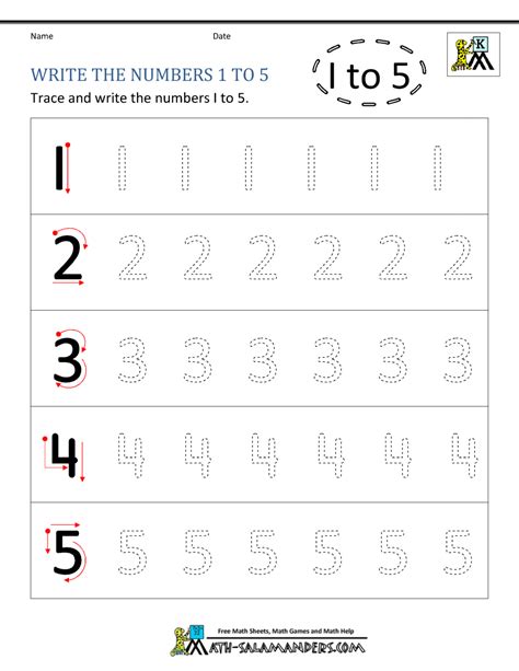 Kindergarten Printable Worksheets Writing Numbers To 10 Writing Numbers 130 Worksheet - Writing Numbers 130 Worksheet