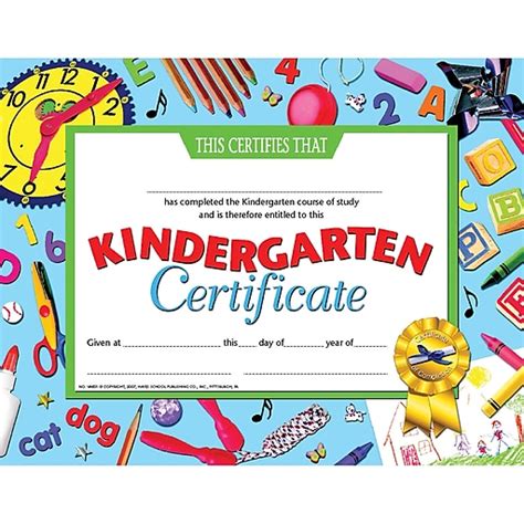 Kindergarten Promotion Certificates   Kindergarten Certificate Hayes H Va701 - Kindergarten Promotion Certificates