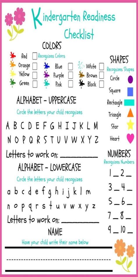 Kindergarten Readiness Assessment Printables About A Mom Getting Ready For Kindergarten Packet - Getting Ready For Kindergarten Packet