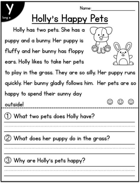 Kindergarten Reading Passages