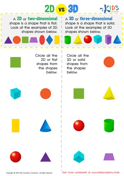 Kindergarten Shapes 2d Vs 3d Rectangles Cones Cylinders 2d And 3d Shapes Kindergarten - 2d And 3d Shapes Kindergarten