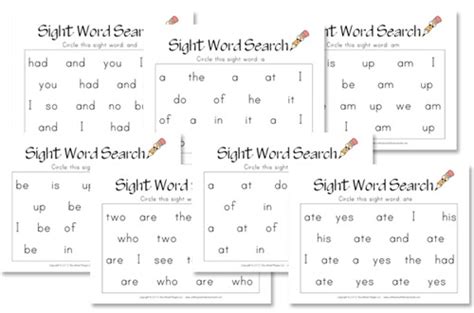 Kindergarten Sight Word Search Confessions Of A Homeschooler Kindergarten Sight Word Word Search - Kindergarten Sight Word Word Search