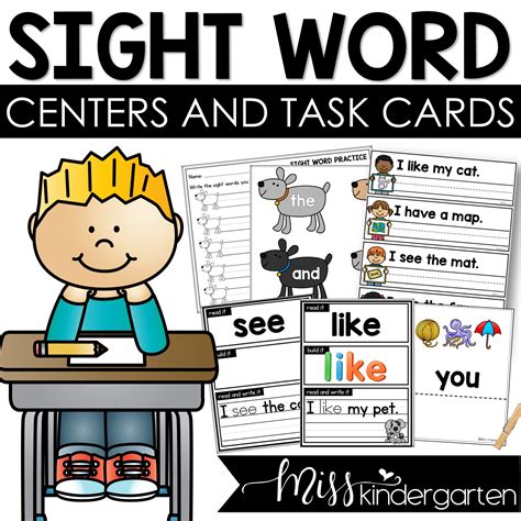Kindergarten Sight Words Centers Miss Kindergarten Sight Words Sentences Kindergarten - Sight Words Sentences Kindergarten