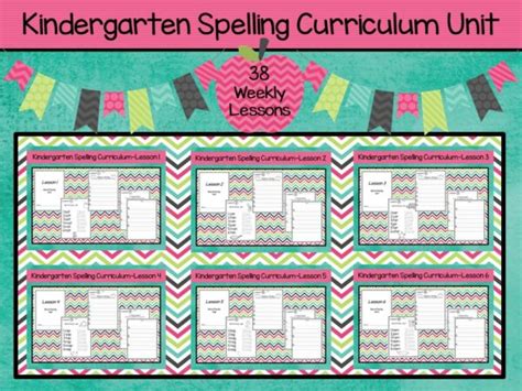 Kindergarten Spelling Curriculum 38 Weekly Lessons Made By Kindergarten Spelling Activities - Kindergarten Spelling Activities