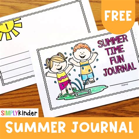Kindergarten Summer Activites Free Summer Journal Kindergarten Activites - Kindergarten Activites