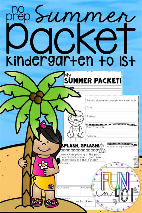 Kindergarten Summer Packet Kindergarten To 1st Grade Review Summer Packet For 1st Grade - Summer Packet For 1st Grade