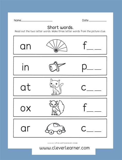 Kindergarten Three Letter Words Phonics Worksheets For Kids 3 Letters Worksheet For Kindergarten - 3 Letters Worksheet For Kindergarten