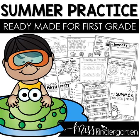 kindergarten to first grade summer packet