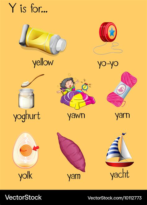Kindergarten Words And Start With Y You Go Preschool Words That Start With Y - Preschool Words That Start With Y
