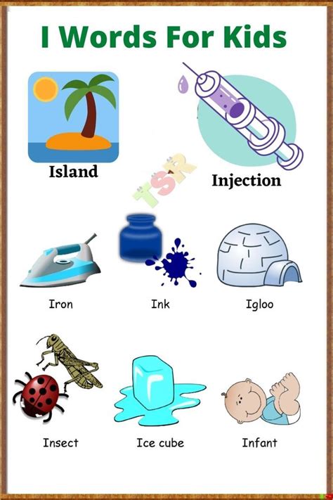 Kindergarten Words That Start With I   List Of Easy Words That Start With I - Kindergarten Words That Start With I