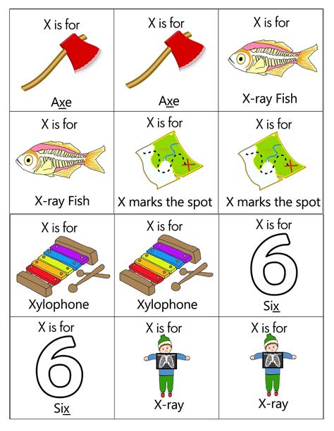  Kindergarten Words That Start With X - Kindergarten Words That Start With X