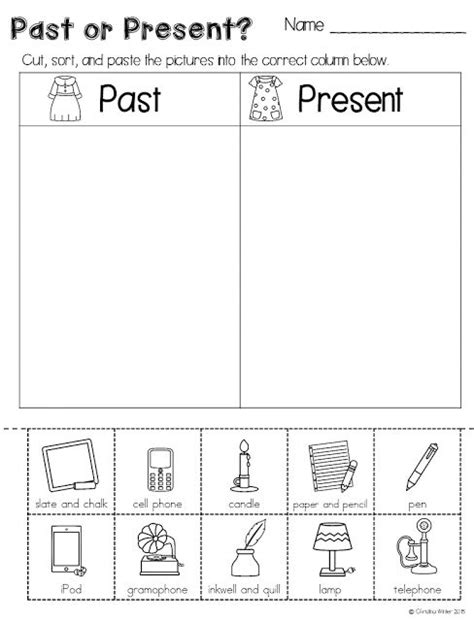 Kindergarten Worksheet On Past Present And Future Past Present Kindergarten Worksheet - Past Present Kindergarten Worksheet