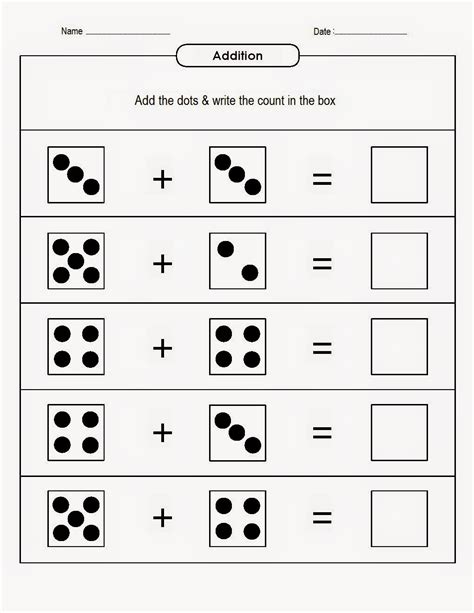Kindergarten Worksheets Adding With Dots Worksheets Vertical Addition Worksheets For Kindergarten - Vertical Addition Worksheets For Kindergarten