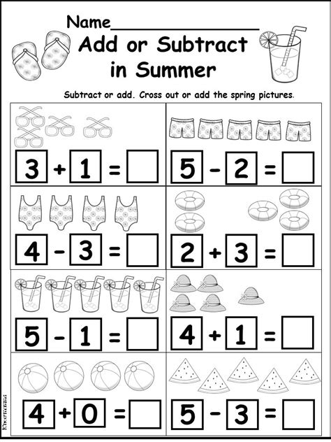 Kindergarten Worksheets For The Summer Slide Kindermomma Com Summer Kindergarten Worksheets - Summer Kindergarten Worksheets