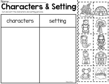 Kindergarten Worksheets Story Characters Setting Tpt Main Character Worksheet Kindergarten - Main Character Worksheet Kindergarten