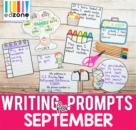 Kindergarten Writing Prompts For September Kindergarten Mom Writing Prompts For Preschoolers - Writing Prompts For Preschoolers