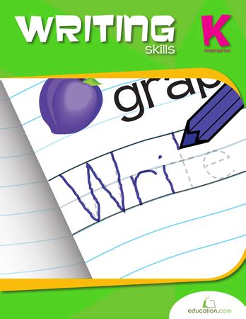 Kindergarten Writing Skills Workbook Education Com Writing Workbook For Kindergarten - Writing Workbook For Kindergarten