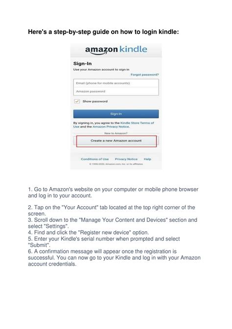 Kindle Log In